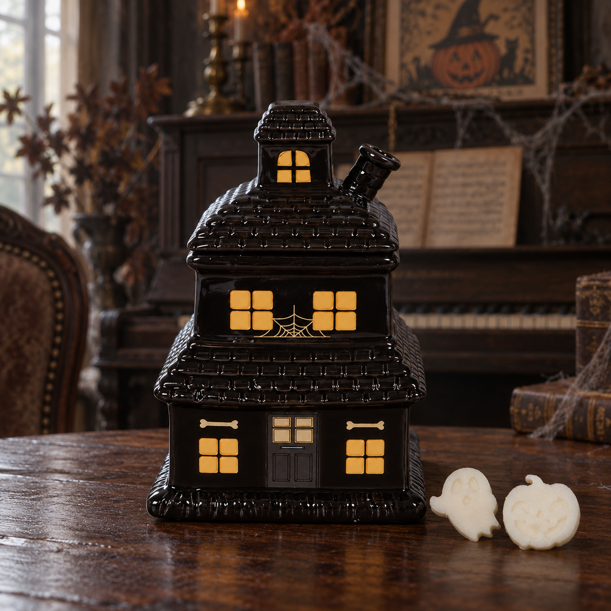 Quemador de wax melts · Haunted House