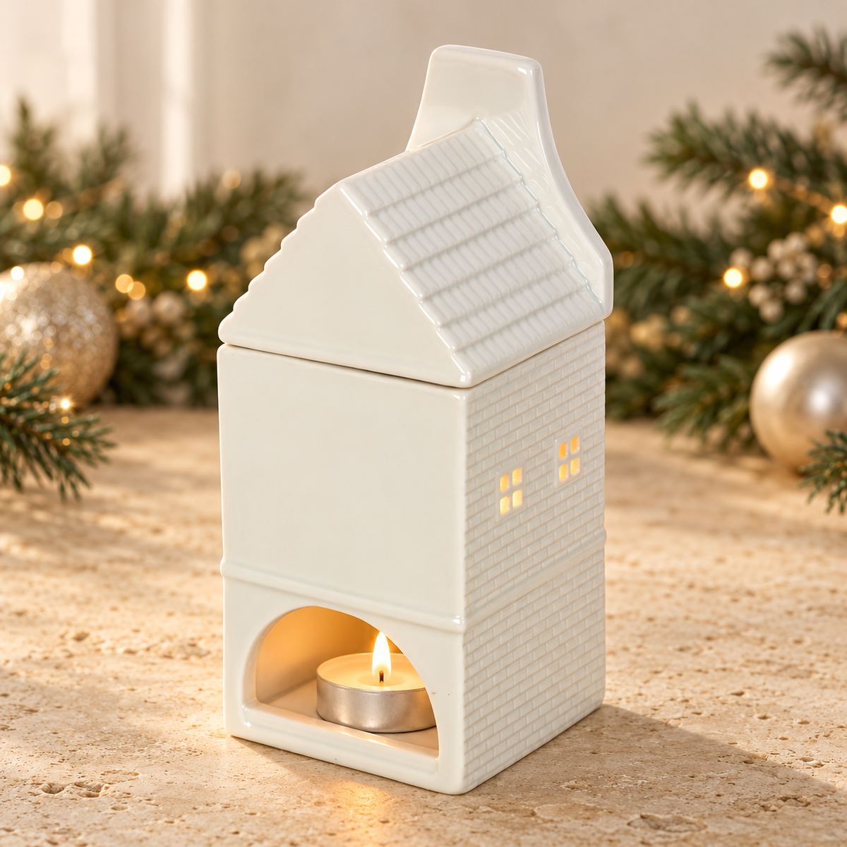 Quemador de wax melts · Casita holandesa