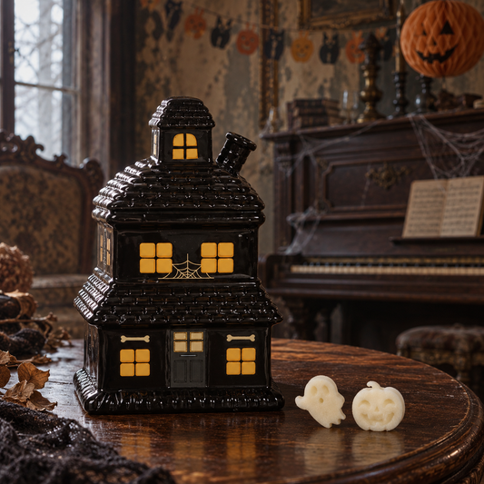 Quemador de wax melts · Haunted House