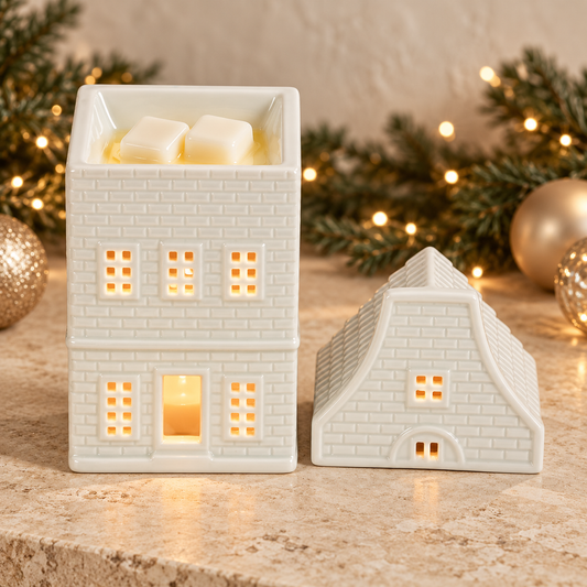 Quemador de wax melts · Casita holandesa
