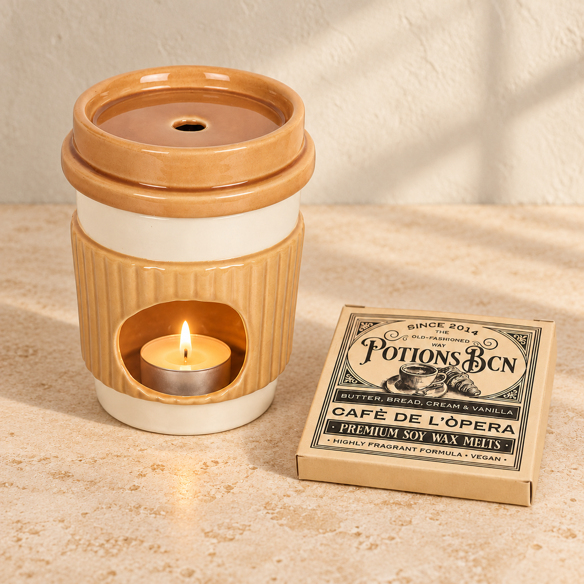 Quemador de wax melts · Coffee Shop
