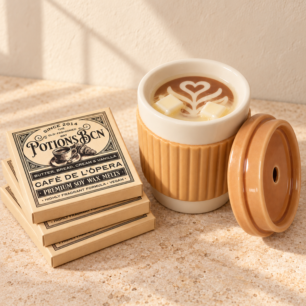 Quemador de wax melts · Coffee Shop