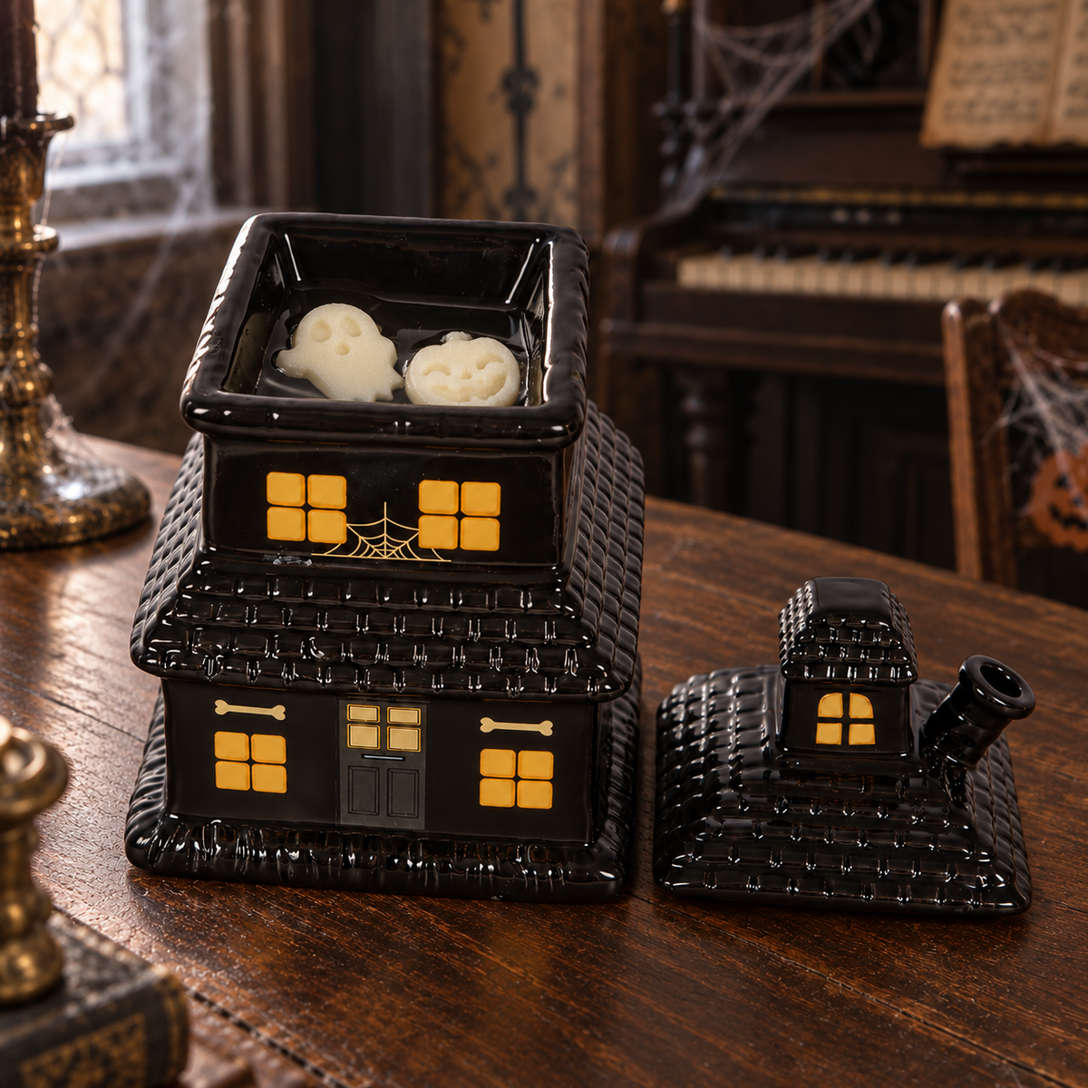 Quemador de wax melts · Haunted House