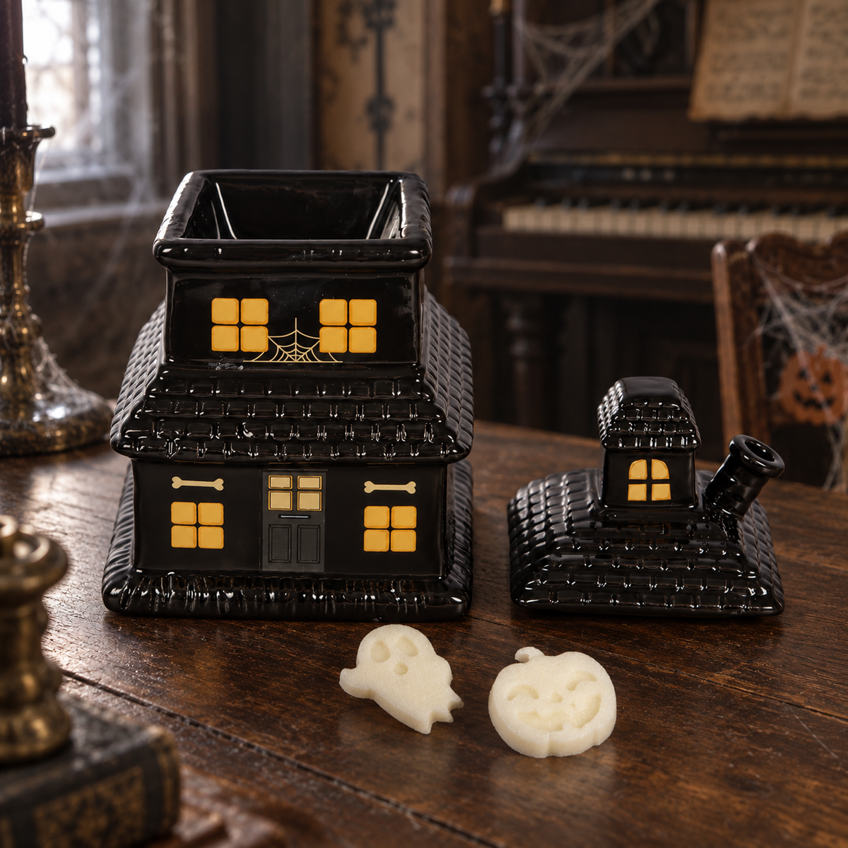 Quemador de wax melts · Haunted House