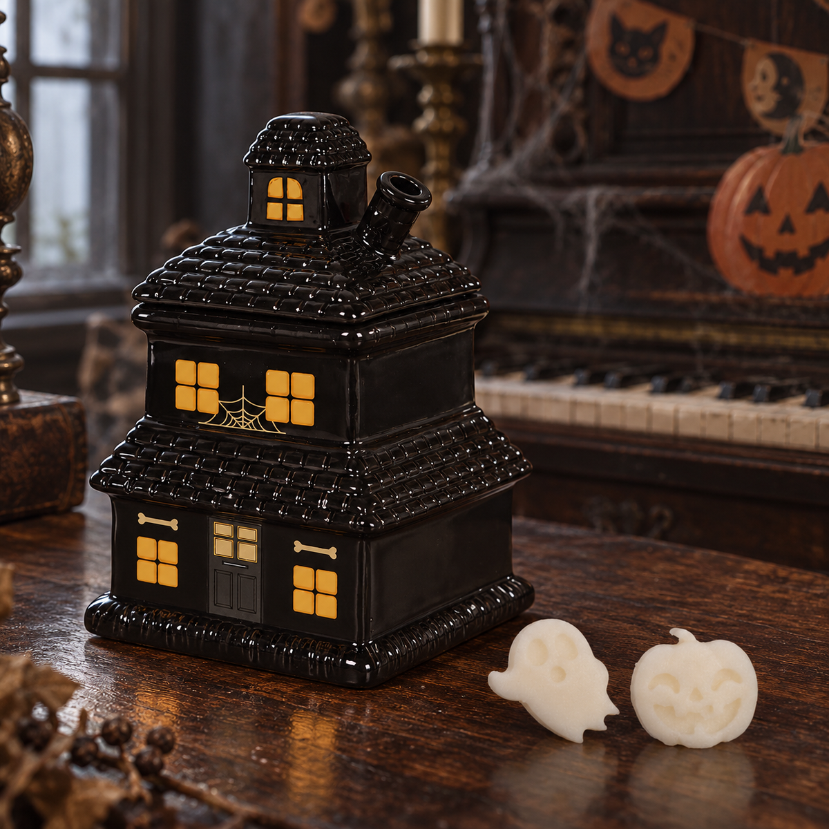 Quemador de wax melts · Haunted House