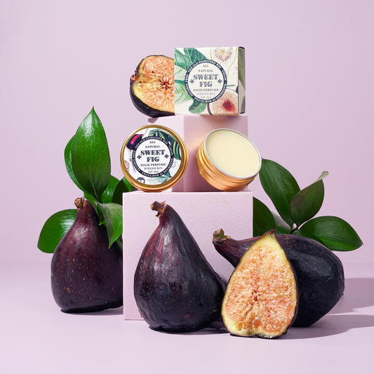 Perfume sólido Sweet Fig con aroma a higos mediterráneos.