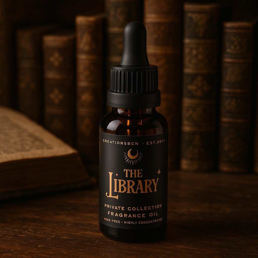 Fragrance Drops The Library con aroma cálido y amaderado de cedro y sándalo.